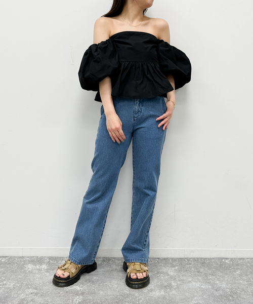 U by SPICK&SPAN(ユーバイスピックアンドスパン)の「オフショルブラウス(シャツ/ブラウス・レディース・ブラック・FREE)」の22枚目の写真