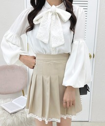 French girly collection レースプリーツミニスカート【ZOZOTOWN限定アイテム】