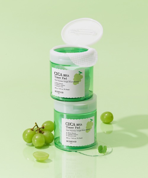 SKINFOOD（スキンフード）の「シャインマスカット　シカ　BHA　トナーパッド(70枚入り)（化粧水・レディース・その他・FREE）」の11枚目の写真
