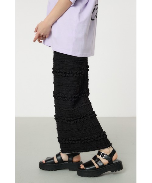 RODEO CROWNS WIDE BOWL（ロデオクラウンズワイドボウル）の「ふくれボーダーナロースカート（スカート・レディース・ライトグリーン/ブルー/ブラック/ピンク・FREE）」の13枚目の写真