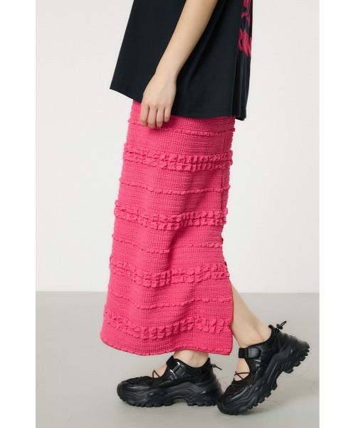 RODEO CROWNS WIDE BOWL（ロデオクラウンズワイドボウル）の「ふくれボーダーナロースカート（スカート・レディース・ライトグリーン/ブルー/ブラック/ピンク・FREE）」の19枚目の写真