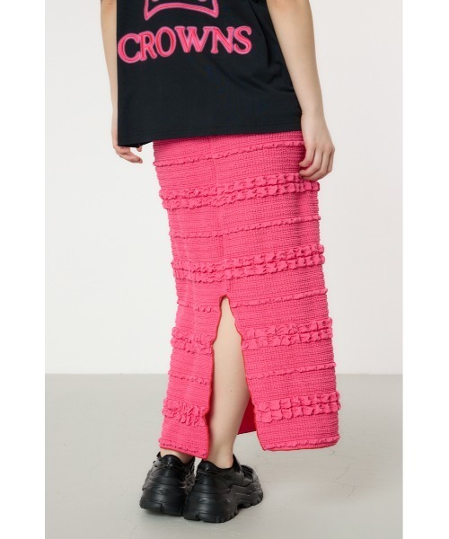 RODEO CROWNS WIDE BOWL（ロデオクラウンズワイドボウル）の「ふくれボーダーナロースカート（スカート・レディース・ライトグリーン/ブルー/ブラック/ピンク・FREE）」の18枚目の写真