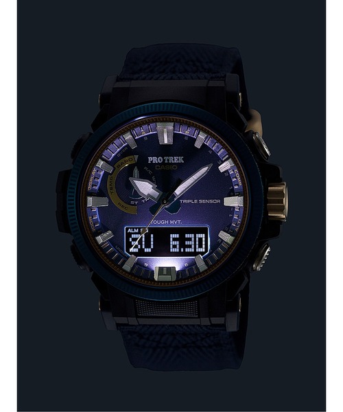 PRO TREK（プロトレック）の「CASIO WATCH 50TH ANNIVERSARY / PRW-61SS-2JR（アナログ腕時計・メンズ・ブルー・FREE）」の2枚目の写真
