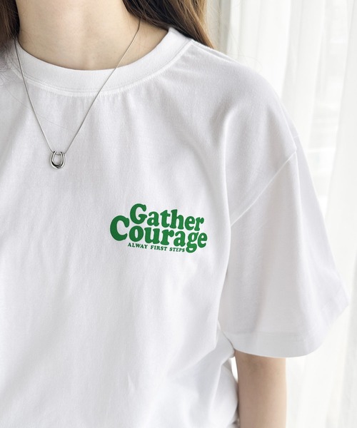 classicalelf(クラシカルエルフ)の「大人カジュアル。綿100%ワンポイントプリントロゴTシャツ(Tシャツ/カットソー・レディース・チャコール/ホワイト・SMALL/MEDIUM/LARGE/X-LARGE)」の10枚目の写真