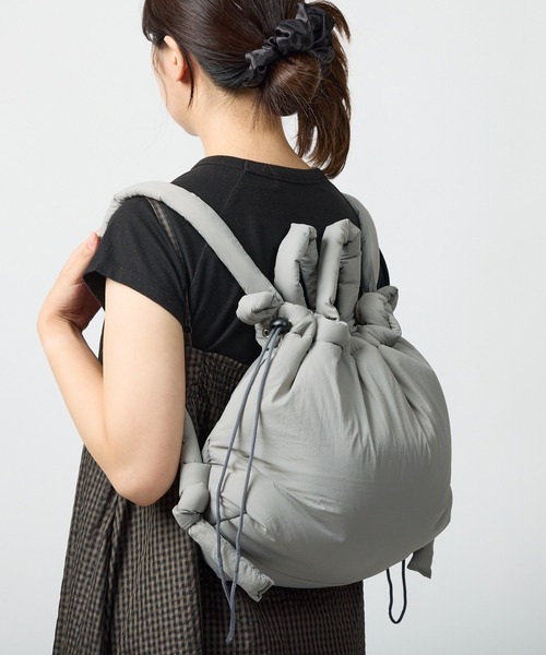 polka polka(ポルカポルカ)の「polka polka / ポルカポルカ ベーグル 3way ショルダー SDI(ショルダーバッグ・レディース・アイボリー/ブラック/グレー/ブルー・FREE)」の2枚目の写真