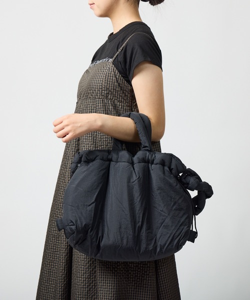 polka polka(ポルカポルカ)の「polka polka / ポルカポルカ ベーグル 3way ショルダー SDI(ショルダーバッグ・レディース・アイボリー/ブラック/グレー/ブルー・FREE)」の3枚目の写真
