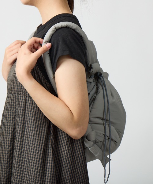 polka polka(ポルカポルカ)の「polka polka / ポルカポルカ ベーグル 3way ショルダー SDI(ショルダーバッグ・レディース・アイボリー/ブラック/グレー/ブルー・FREE)」の16枚目の写真