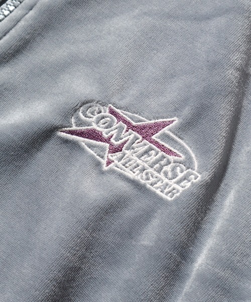 CONVERSE(コンバース)の「【CONVERSE/コンバース】ベロアテープライン トラックジャケット(ジャージ・メンズ・ワインレッド/ブルー系その他/クリーム/ブラック・LL/M/L)」の19枚目の写真