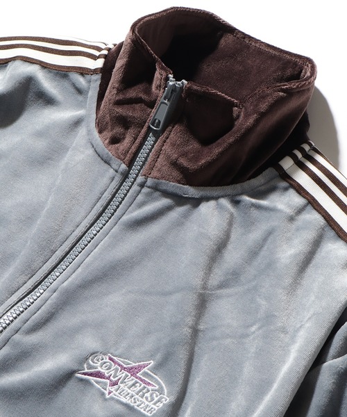 CONVERSE(コンバース)の「【CONVERSE/コンバース】ベロアテープライン トラックジャケット(ジャージ・メンズ・ワインレッド/ブルー系その他/クリーム/ブラック・LL/M/L)」の18枚目の写真