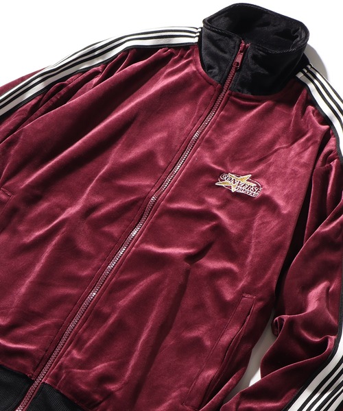 CONVERSE(コンバース)の「【CONVERSE/コンバース】ベロアテープライン トラックジャケット(ジャージ・メンズ・ワインレッド/ブルー系その他/クリーム/ブラック・LL/M/L)」の17枚目の写真