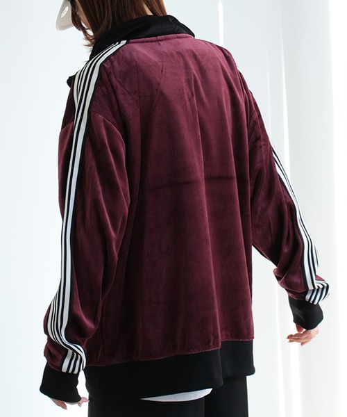 CONVERSE(コンバース)の「【CONVERSE/コンバース】ベロアテープライン トラックジャケット(ジャージ・メンズ・ワインレッド/ブルー系その他/クリーム/ブラック・LL/M/L)」の10枚目の写真