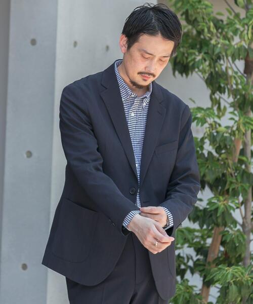 URBAN RESEARCH DOORS（アーバンリサーチドアーズ）の「『洗濯可/防シワ』LIFE STYLE TAILOR　カルゼストレッチコンフォータブルジャケット（その他アウター・メンズ・グレー/カーキ/ネイビー・X-LARGE/LARGE/MEDIUM/SMALL）」の5枚目の写真