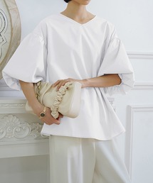 and it_ | 選べる2タイプ パフスリーブフレアシルエットブラウス(シャツ/ブラウス)