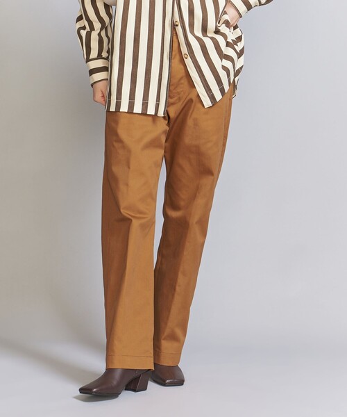 BEAUTY&YOUTH UNITED ARROWS(ビューティーアンドユースユナイテッドアローズ)の「【WEB限定】チノストレートパンツ -ウォッシャブル-(チノパンツ・レディース・ブラウン/ブラック/オリーブ/ナチュラル・M/L/S)」の3枚目の写真
