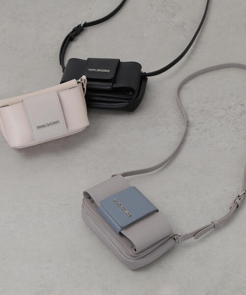 NATURAL BEAUTY BASIC（ナチュラルビューティーベーシック）の「◇リボンフラップウォレットショルダー（ショルダーバッグ・レディース・オフホワイト/グレー/ブラック・ﾌﾘ-）」の5枚目の写真