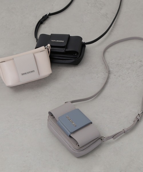 NATURAL BEAUTY BASIC（ナチュラルビューティーベーシック）の「◇リボンフラップウォレットショルダー（ショルダーバッグ・レディース・オフホワイト/グレー/ブラック・ﾌﾘ-）」の3枚目の写真