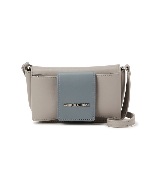 NATURAL BEAUTY BASIC（ナチュラルビューティーベーシック）の「◇リボンフラップウォレットショルダー（ショルダーバッグ・レディース・オフホワイト/グレー/ブラック・ﾌﾘ-）」の15枚目の写真