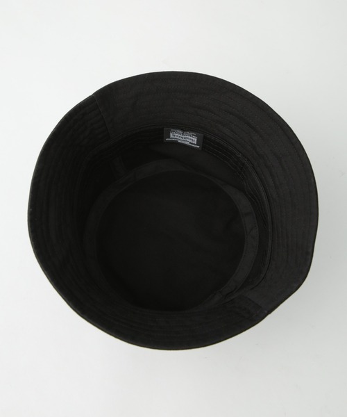 Healthknit（ヘルスニット）の「Healthknit/Healthknit別注 ロゴ刺繍バケットハット（ハット・メンズ・ブラック/ベージュ・FREE）」の7枚目の写真