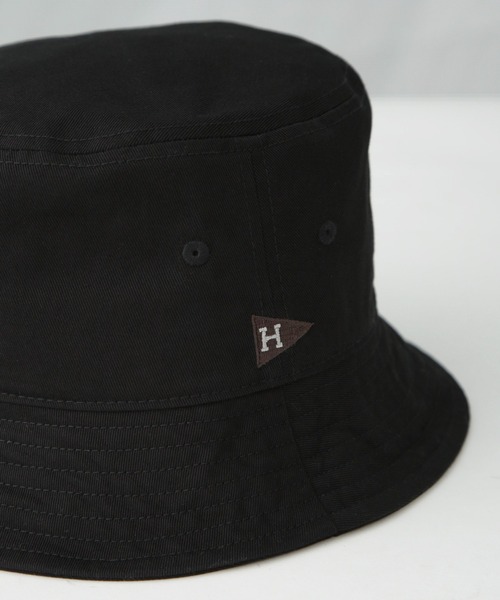 Healthknit（ヘルスニット）の「Healthknit/Healthknit別注 ロゴ刺繍バケットハット（ハット・メンズ・ブラック/ベージュ・FREE）」の5枚目の写真