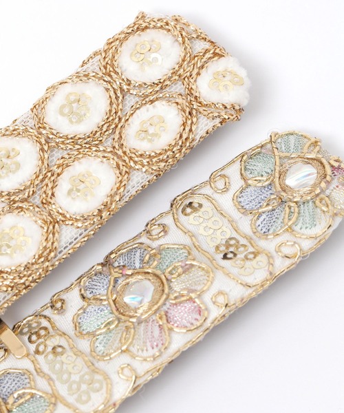 GLOBAL WORK（グローバルワーク）の「刺繍パチパチヘアカフ/138720（ヘアピン・レディース・その他2/その他1/その他4/その他3/その他6/その他7/その他5/ブラック系8/ホワイト系/ブルー/ホワイト系9/ベージュ/グレー/グレー系その他4/グレー系その他3・ONE SIZE）」の19枚目の写真