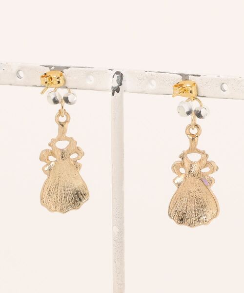 tone(トーン)の「【YM】リボン×ドレス サージカルステンレスピアス(MA)(ピアス(両耳用)・レディース・グリーン/パープル・FREE)」の12枚目の写真