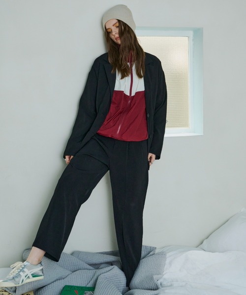 Auntie Rosa Holiday（アンティローザホリデー）の「オーバーサイズテーラードジャケット / セットアップ対応（テーラードジャケット・レディース・モカ/ブラック/グレー・FREE）」の9枚目の写真