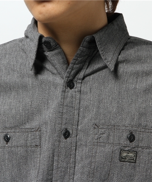 Denim & Supply Ralph Lauren（デニムアンドサプライラルフローレン）の「コットン ジャスペ ワークシャツ（シャツ/ブラウス・メンズ・グレー・SMALL/MEDIUM/LARGE/X-SMALL）」の8枚目の写真