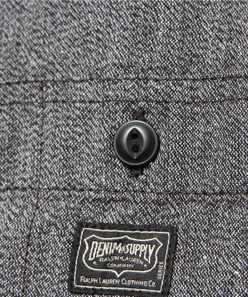 Denim & Supply Ralph Lauren（デニムアンドサプライラルフローレン）の「コットン ジャスペ ワークシャツ（シャツ/ブラウス・メンズ・グレー・SMALL/MEDIUM/LARGE/X-SMALL）」の2枚目の写真