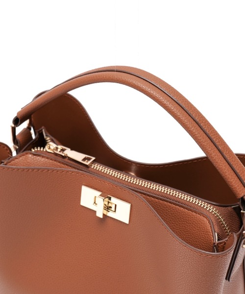 Rename（リネーム）の「Rename ワンハンドル 2way トート ハンド ショルダーバッグ（ショルダーバッグ・レディース・キャメル/ベージュ/ブラック/チョコ/アイボリー・FREE）」の12枚目の写真