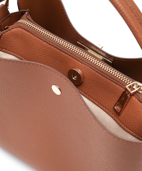 Rename（リネーム）の「Rename ワンハンドル 2way トート ハンド ショルダーバッグ（ショルダーバッグ・レディース・キャメル/ベージュ/ブラック/チョコ/アイボリー・FREE）」の16枚目の写真