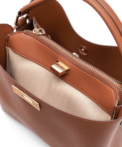 Rename（リネーム）の「Rename ワンハンドル 2way トート ハンド ショルダーバッグ（ショルダーバッグ・レディース・キャメル/ベージュ/ブラック/チョコ/アイボリー・FREE）」の15枚目の写真