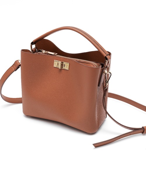 Rename（リネーム）の「Rename ワンハンドル 2way トート ハンド ショルダーバッグ（ショルダーバッグ・レディース・キャメル/ベージュ/ブラック/チョコ/アイボリー・FREE）」の11枚目の写真