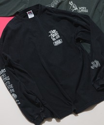 BEN DAVIS | 【BEN DAVIS/ベンデイビス】パウダーブリーチ加工ロンT 長袖 刺繍 ビックサイズ(Tシャツ/カットソー)