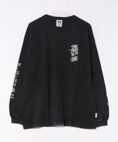 BEN DAVIS（ベンデイビス）の「【BEN DAVIS/ベンデイビス】パウダーブリーチ加工ロンT 長袖 刺繍 ビックサイズ（Tシャツ/カットソー・メンズ・グリーン/ブラック/グレー・X-LARGE/LARGE/MEDIUM/SMALL）」の8枚目の写真