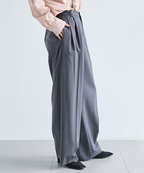 BARNYARDSTORM（バンヤードストーム）の「BARNYARDSTORM / ワイドスラックス＜セットアップ対応＞マシンウォッシャブル（スラックス・レディース・ブラック/チャコール・S/M）」の21枚目の写真