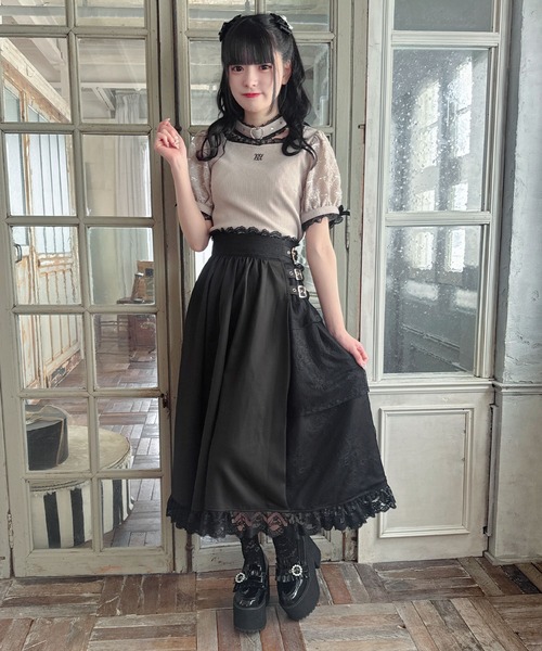 ROJITA（ロジータ）の「【新色追加】アシメ切替ロングスカート（スカート・レディース・ブラウン/ブラック/ボルドー・FREE）」の16枚目の写真