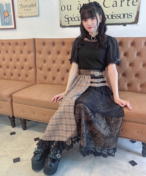 ROJITA（ロジータ）の「【新色追加】アシメ切替ロングスカート（スカート・レディース・ブラウン/ブラック/ボルドー・FREE）」の13枚目の写真