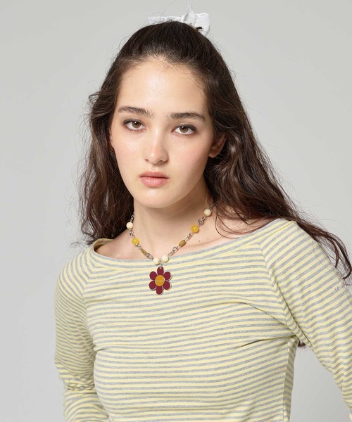 TINA：JOJUN（ティーナジョジュン）の「カラフル フラワーネックレス