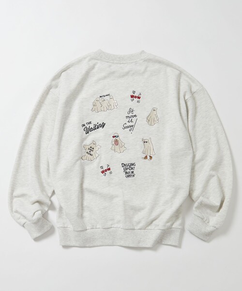 FREAK'S STORE(フリークスストア)の「限定展開 ビッグシルエット ランダム刺繍 クルーネック スウェット / オバケ(スウェット・メンズ・ナチュラル/グレー/チャコールグレー・MEDIUM/LARGE/X-LARGE)」の4枚目の写真