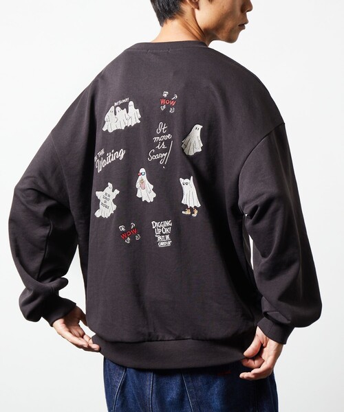 FREAK'S STORE(フリークスストア)の「限定展開 ビッグシルエット ランダム刺繍 クルーネック スウェット / オバケ(スウェット・メンズ・ナチュラル/グレー/チャコールグレー・MEDIUM/LARGE/X-LARGE)」の15枚目の写真