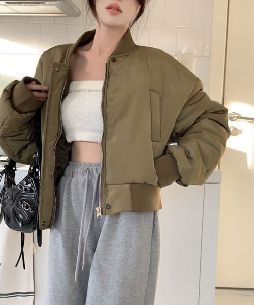 urge:(アージコロン )の「【URGE:】MA-1 ブルゾン ジャケット(ブルゾン・レディース・グリーン・SMALL/MEDIUM/LARGE)」の2枚目の写真