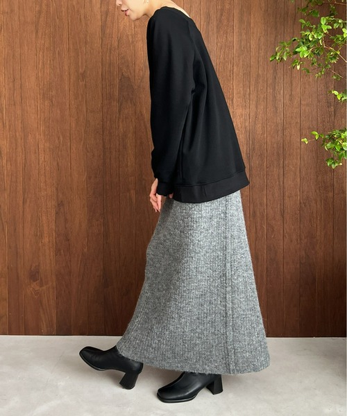 Olu.（オルドット）の「ショルダーデザインスウェット（スウェット・レディース・ライトグレー/ネイビー/ブラック/グレー・FREE）」の22枚目の写真