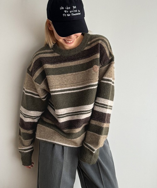 【セール】choice_cnl マルチボーダーニット（ニット/セーター）｜CANAL JEAN（キャナルジーン）