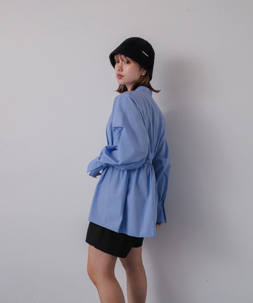 SENSE OF PLACE by URBAN RESEARCH（センスオブプレイスバイアーバンリサーチ）の「ウエストタックペプラムブラウス（シャツ/ブラウス・レディース・オフホワイト/ブルー/グレー系その他・ONE）」の22枚目の写真