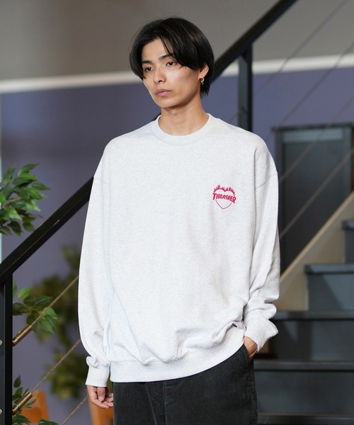 THRASHER(スラッシャー)の「【ZOZOTOWN限定】THRASHER/スラッシャー トレーナー/無地スウェット 刺繍ロゴ ユニセックス 244TH1TR020(スウェット・レディース・ブラック/グレー/ホワイト・M/L/XL)」の3枚目の写真