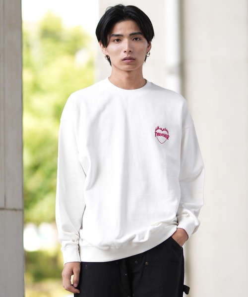 THRASHER(スラッシャー)の「【ZOZOTOWN限定】THRASHER/スラッシャー トレーナー/無地スウェット 刺繍ロゴ ユニセックス 244TH1TR020(スウェット・レディース・ブラック/グレー/ホワイト・M/L/XL)」の5枚目の写真