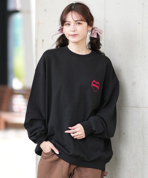 THRASHER(スラッシャー)の「【ZOZOTOWN限定】THRASHER/スラッシャー トレーナー/無地スウェット 刺繍ロゴ ユニセックス 244TH1TR020(スウェット・レディース・ブラック/グレー/ホワイト・M/L/XL)」の20枚目の写真