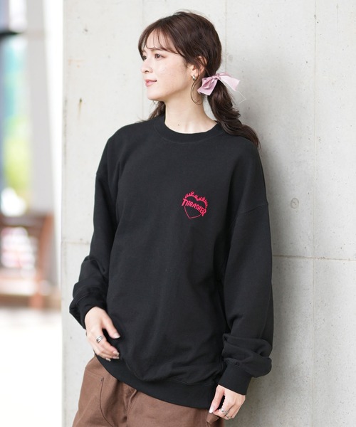 THRASHER(スラッシャー)の「【ZOZOTOWN限定】THRASHER/スラッシャー トレーナー/無地スウェット 刺繍ロゴ ユニセックス 244TH1TR020(スウェット・レディース・ブラック/グレー/ホワイト・M/L/XL)」の21枚目の写真