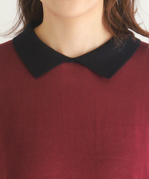 【セール】【4colors／Lサイズあり／コットン混／クレリックデザインあり】プルオーバーニット（ニット/セーター）｜LAURA ASHLEY（ローラアシュレイ）