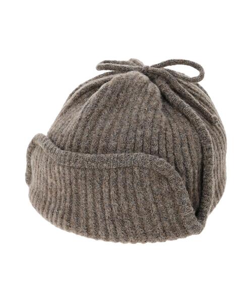 Samansa Mos2（サマンサ モスモス）の「ニットフライトキャップ（ハット・レディース・オフホワイト/ブラウン・F）」の11枚目の写真